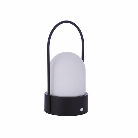 CRAFTMADE Outdoor Rechargeable Dimmable LED Portable Lamp in Midnight Dome shade 86275R-LED